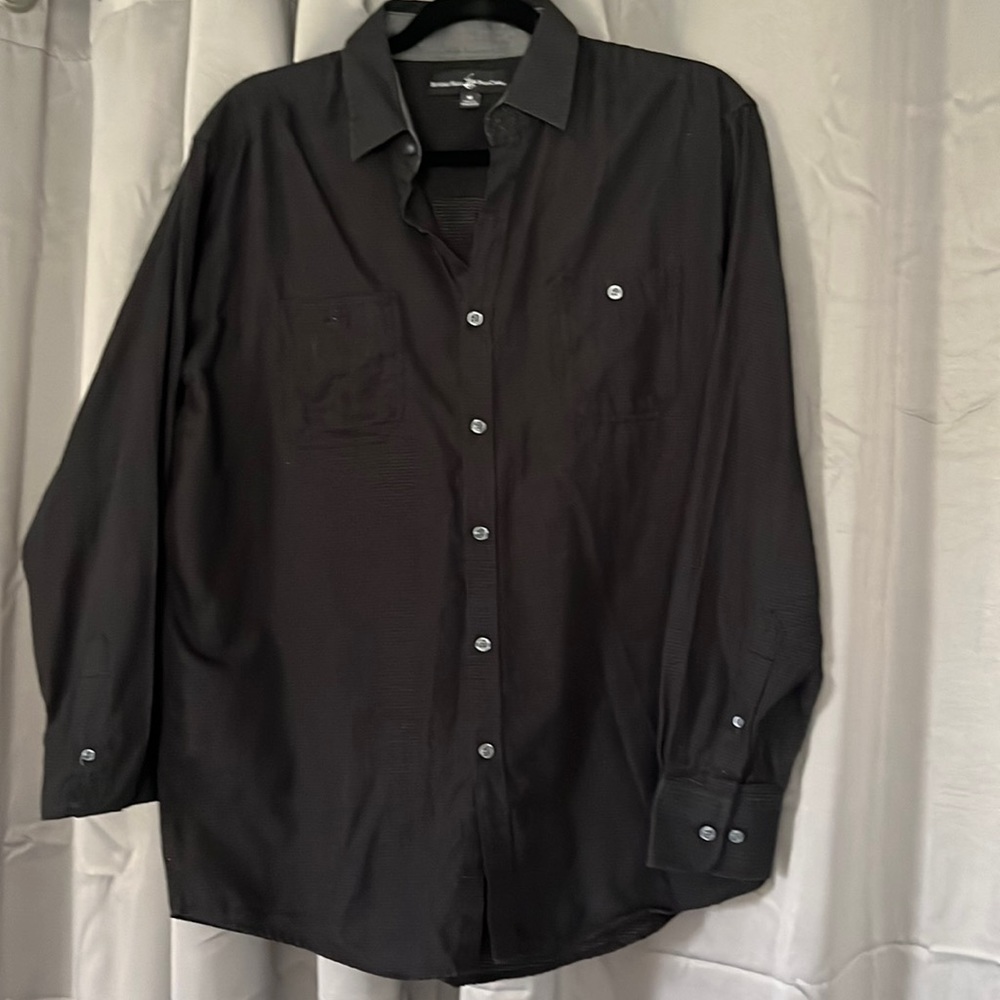 Black Beverly Hills Polo Club Medium Dress Shirt